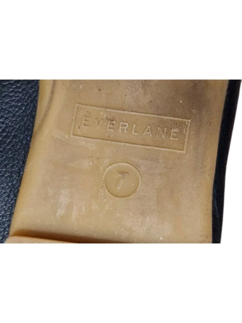 Everlane The Day Glove Ballet Flats Black Leather Slip On Shoes Women's US 7